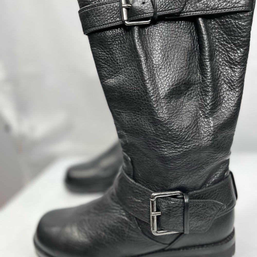 Black leather campus boots by Gentle Souls - Picture 8 of 12